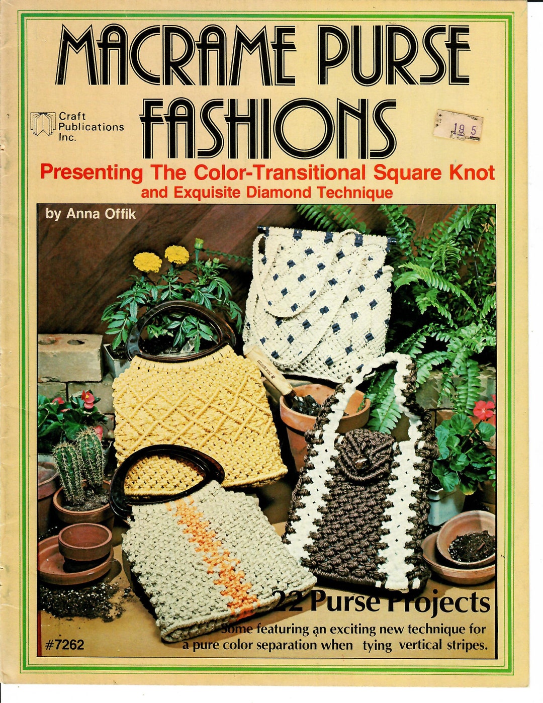 Vintage '70s Macrame Purse Patterns: 22 Projects (PDF Book) - Etsy