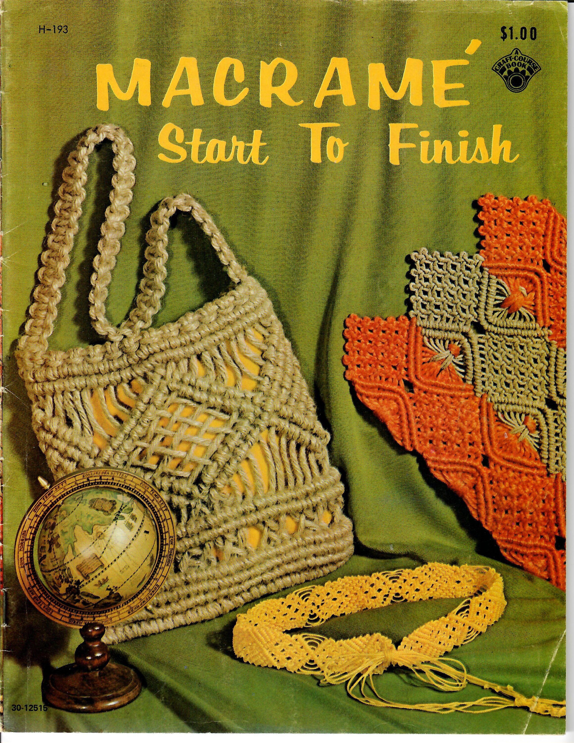 PDF ; Motifs en macramé ; Macramé étape par étape
