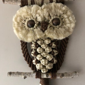 Macrame Owl  PDF / Tutorial / Cute wall hanging | English only  | Step by Step guide | RoseliensMacrame Handmade Owl masterclass