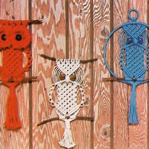 Three - Way Owls tutorial / Vintage (1970) PDF pattern (English only)