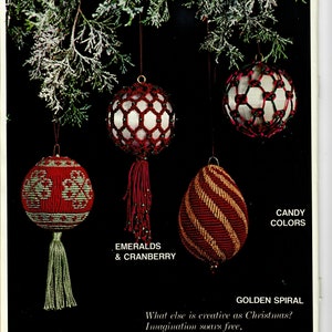Libro de patrones de adornos navideños de macramé vintage: 23 adornos para el árbol (PDF)