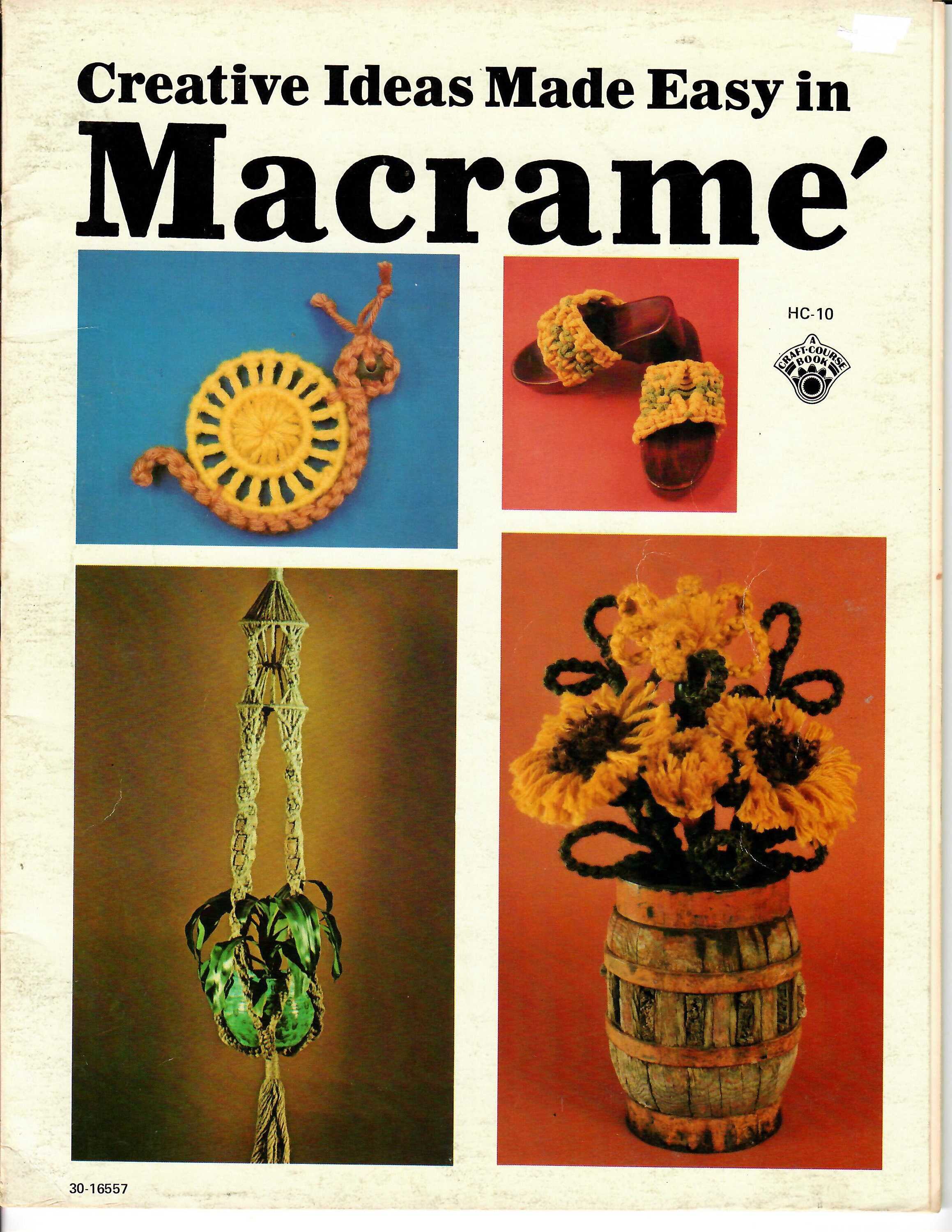 Creative Ideas Made Easy in Macrame Pattern Book / How to Instruction ...