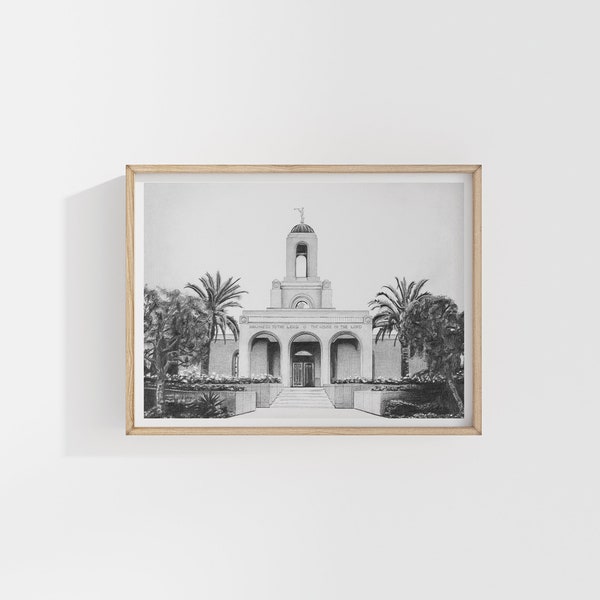 Newport Beach LDS Temple - Archival Art Print