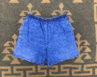 denim shorts with studs
