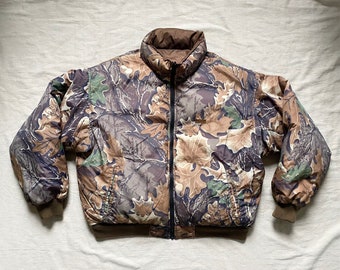 Camo Puffer Jacket - Etsy
