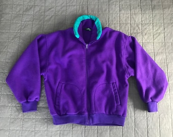 Purple polar fleece jacket Outlet