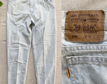 90s Levi's Silvertab Loose Wide Leg Jeans, Light Wash