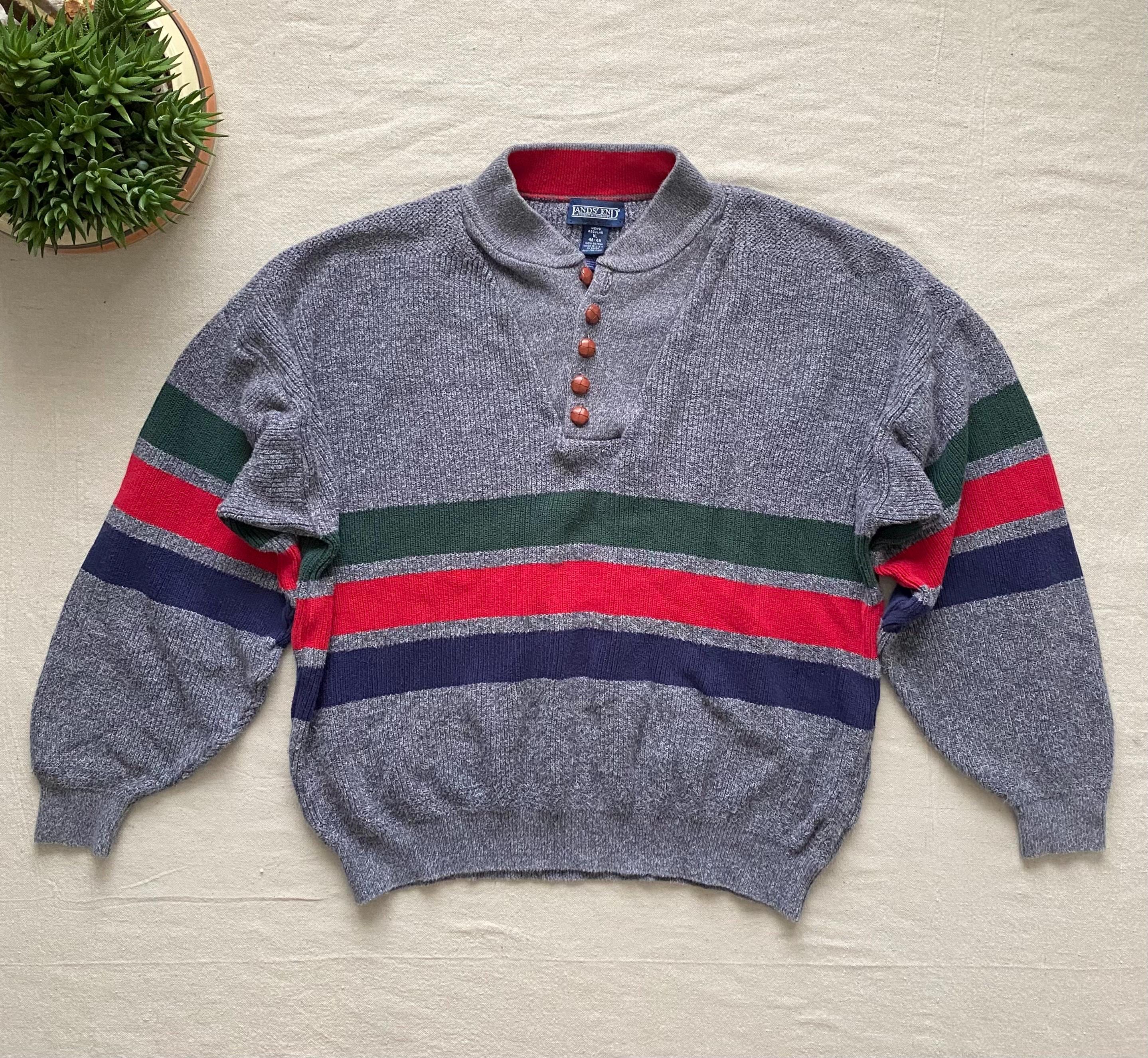 トップス 90s lands' end cotton sweater 90s LANDS' END 