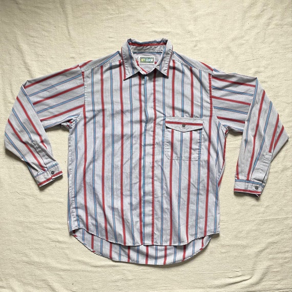 Vintage 80s Levi's Striped Shirt Size Large Loose Baggy - Etsy Canada