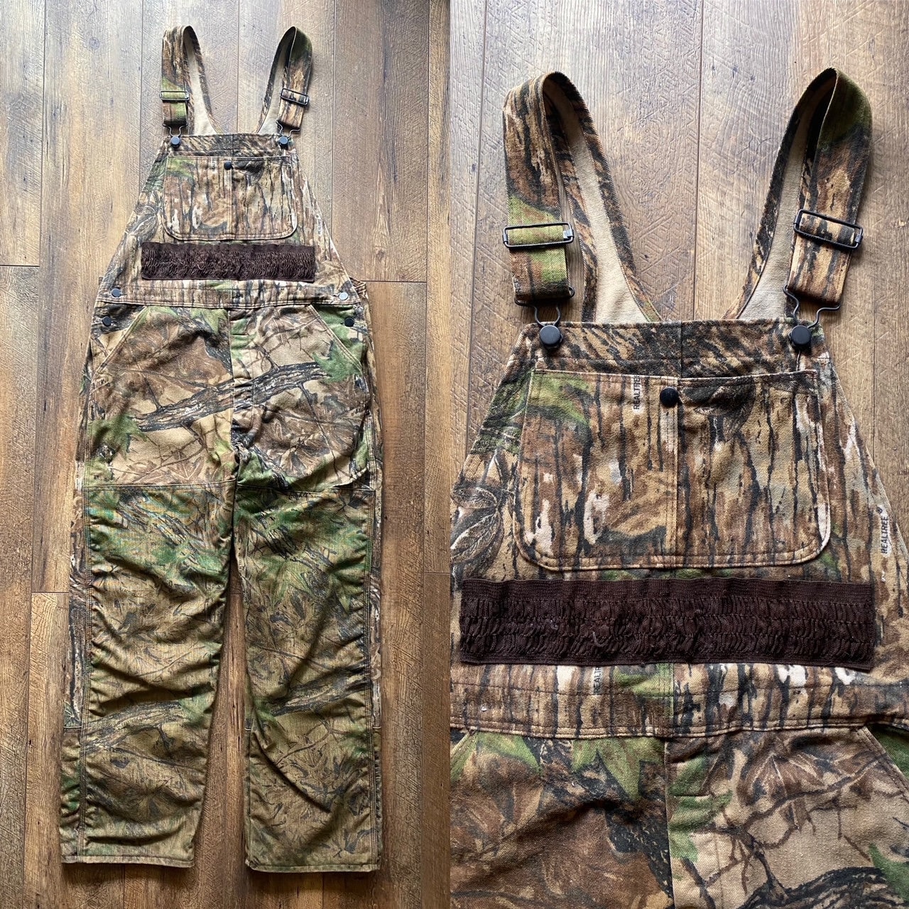 Vintage 90s Camo Overalls, Realtree Camouflage Hunting Bib Overalls, Men's Large, Cabela's Made in USA, Brown Green Vintage 90s Camo Overalls, Realtree Camouflage Hunting Bib Overalls, Men's Large, Cabela's Made in USA, Brown Green