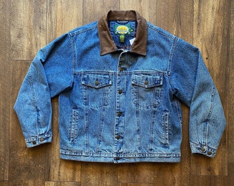 Flannel Jean Jacket - Etsy