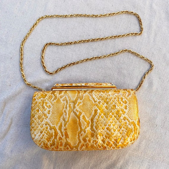 1970s metallic gold box purse - Gem