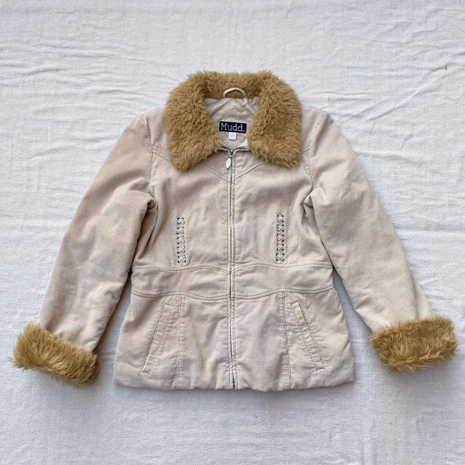 Y2k Fur Trim Jacket - Etsy