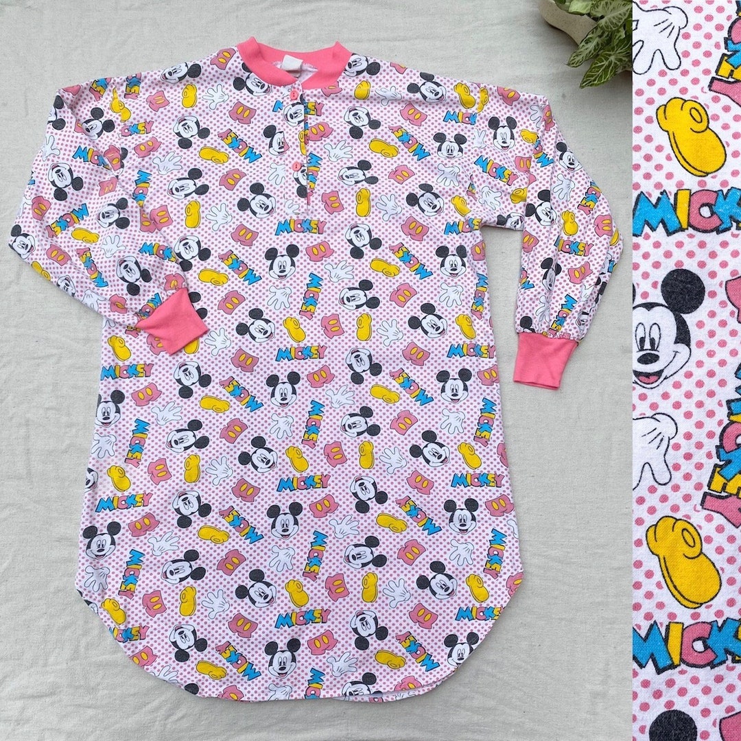 Navy Blue Polka Dot Mickey Mouse Printed Nightwear main image 0