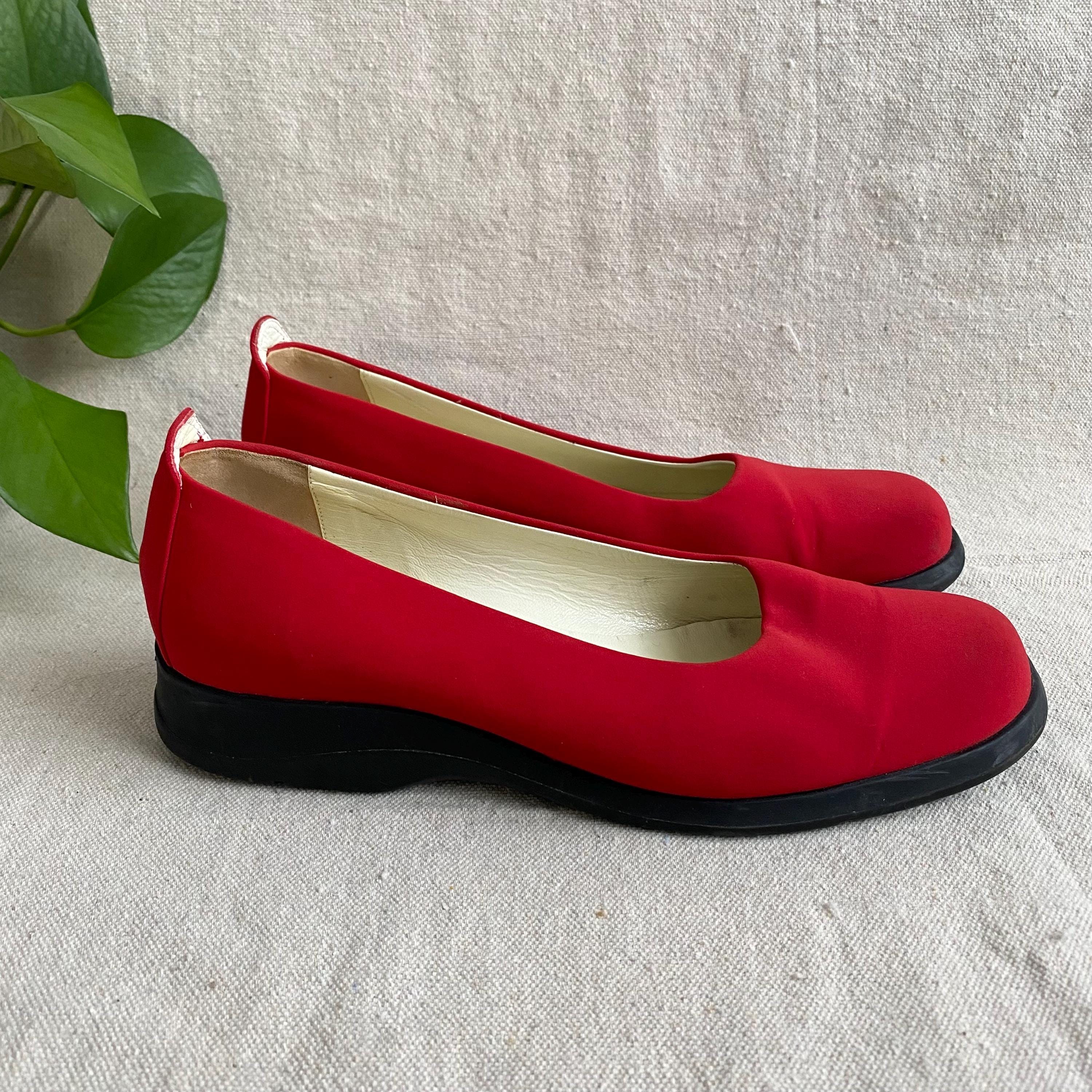 靴 80s-90s CLICKS designed flat shoes Asterix Shoes, 1980s Loafers, Vintage Shoes, Heart Shoes