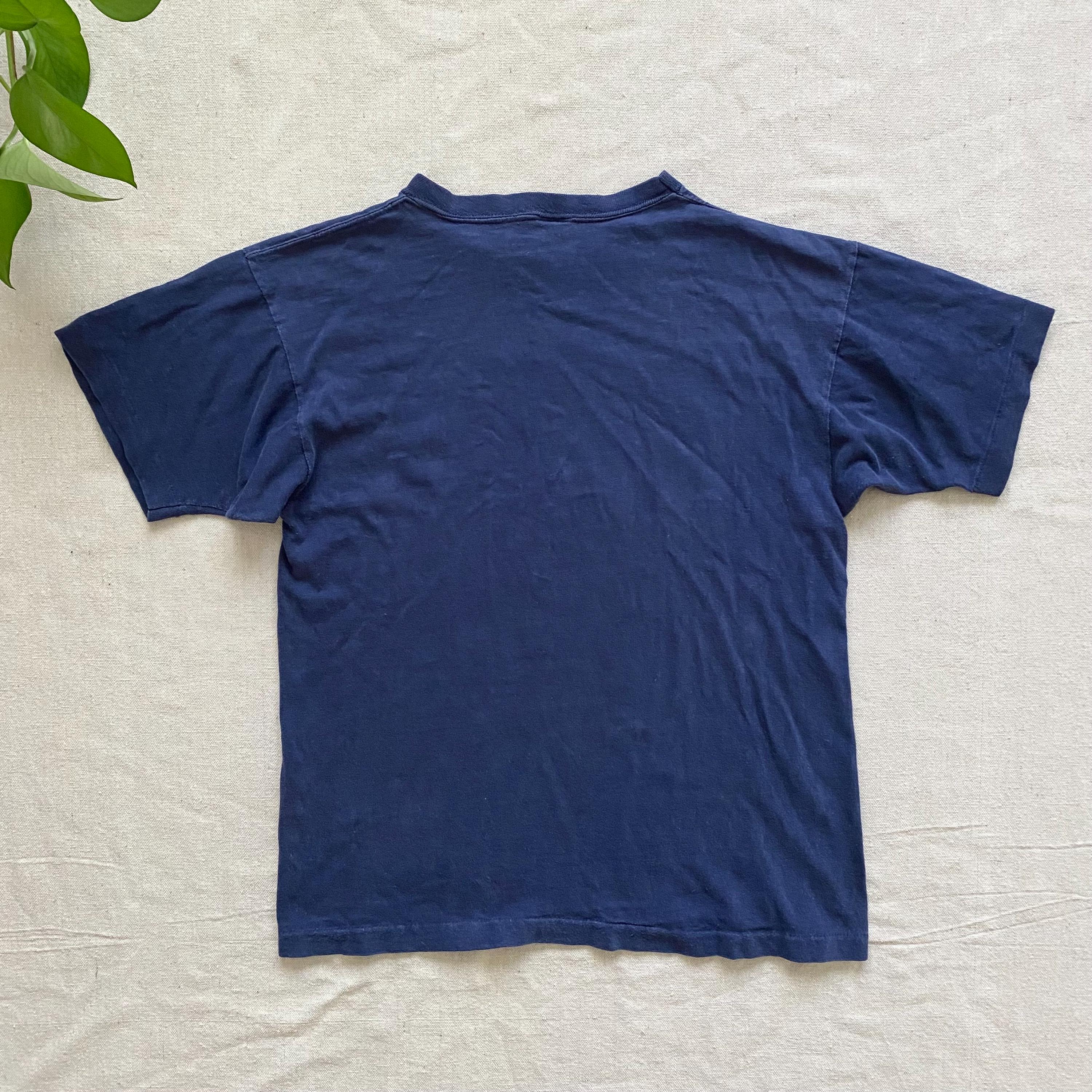 Vintage 1980s Champion University of Maryland T-shirt, Blue Short 