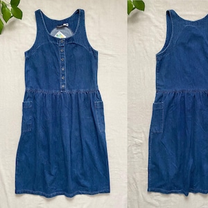 chinese dress ladies Pansy Scoop Neck Flounce Hem Maxi Dress Denim main image 1