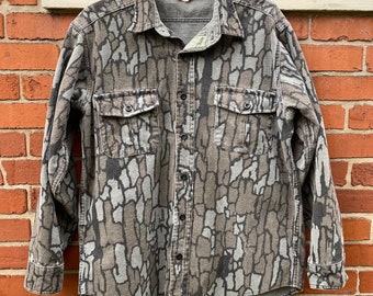 NWT Feather Flage Camouflage Duck Camo Button Down Long Sleeve Shirt 2XL USA VTG 