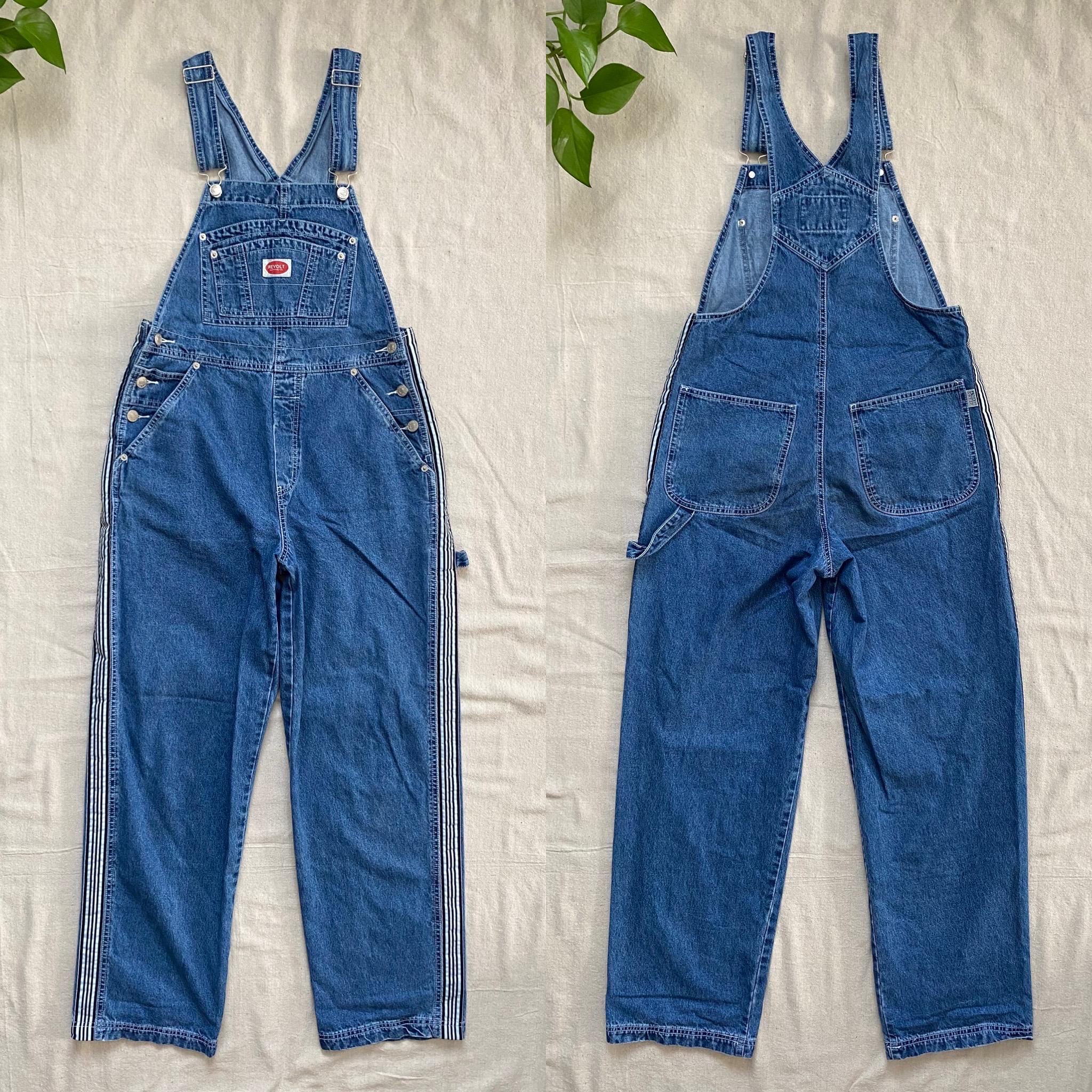 90s Jean Overalls - Etsy