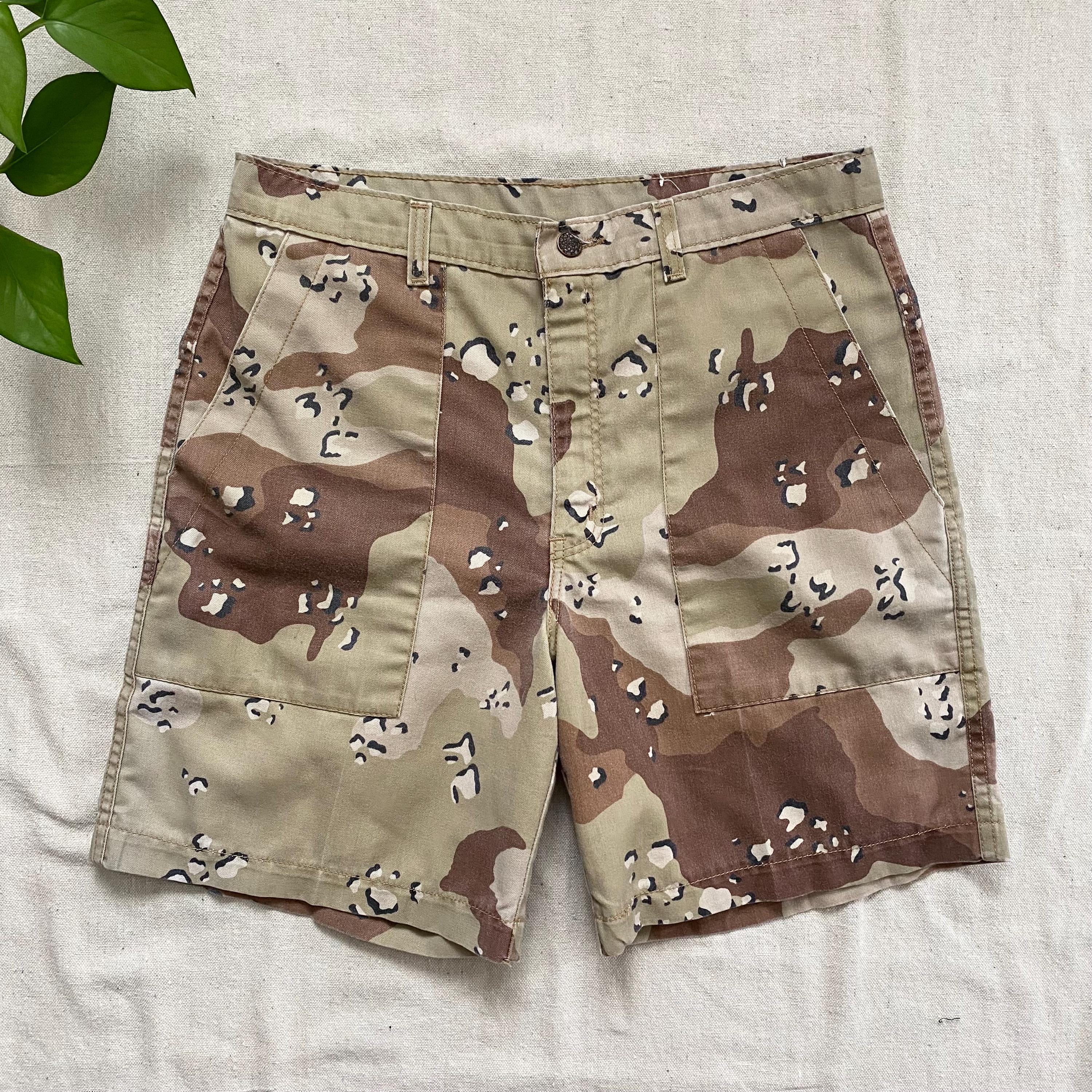 Vintage 90s Streetwear Mens 32 Faded Heavyweight Camouflage