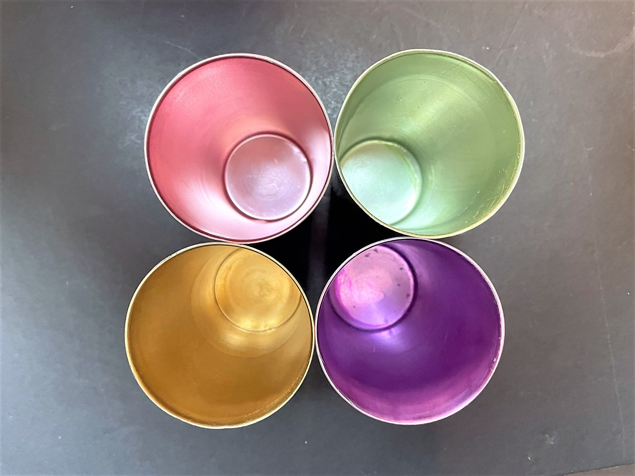 Set of 12 Anodized Aluminum Tumblers