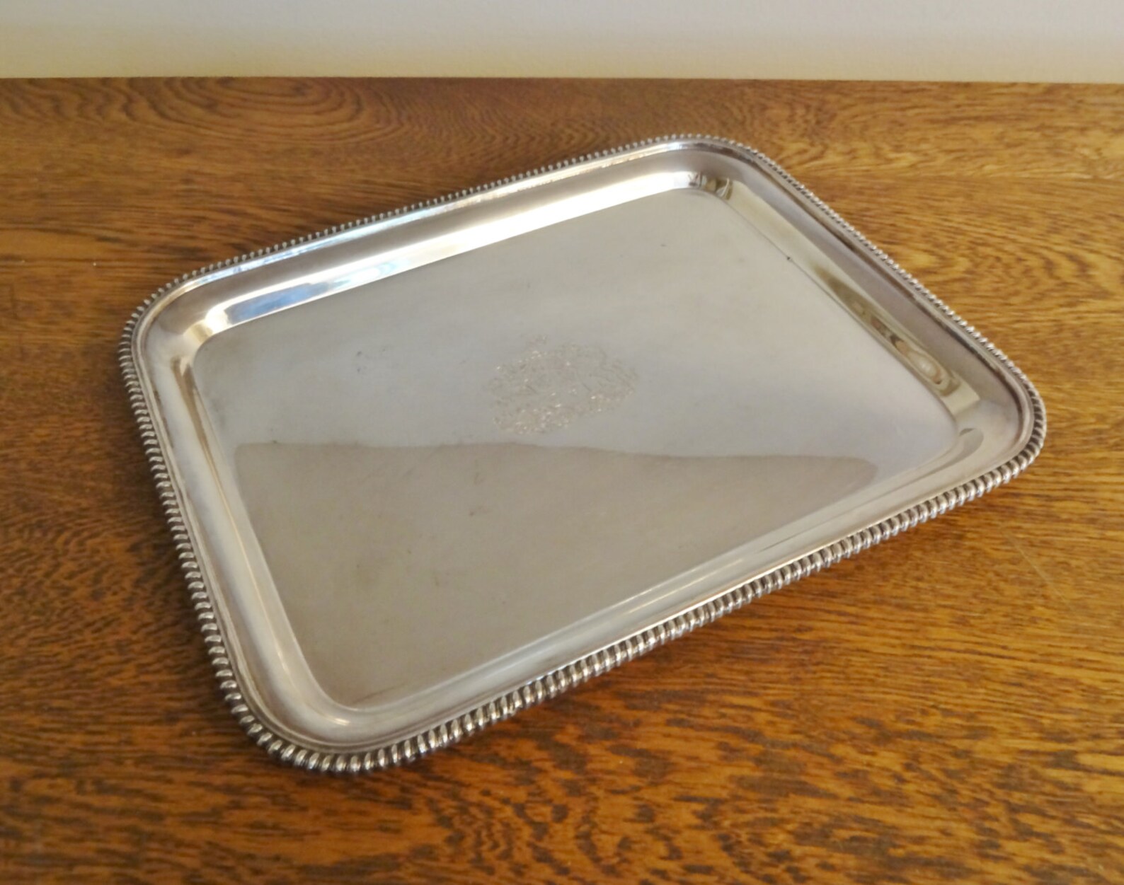 Vintage Silverplate Tray EGW&S Silver Plate Serving Tray Etsy