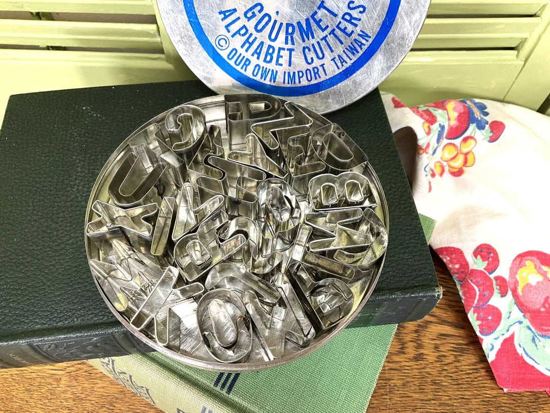 Vintage Gourmet Alphabet Cutters in Original Tin - 1 Inch - Chef Shop ...