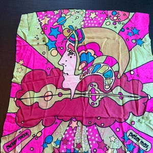 Peter Max Vintage Scarf - Etsy