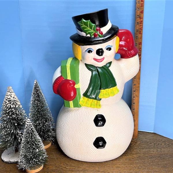 Ceramic Snowman Etsy