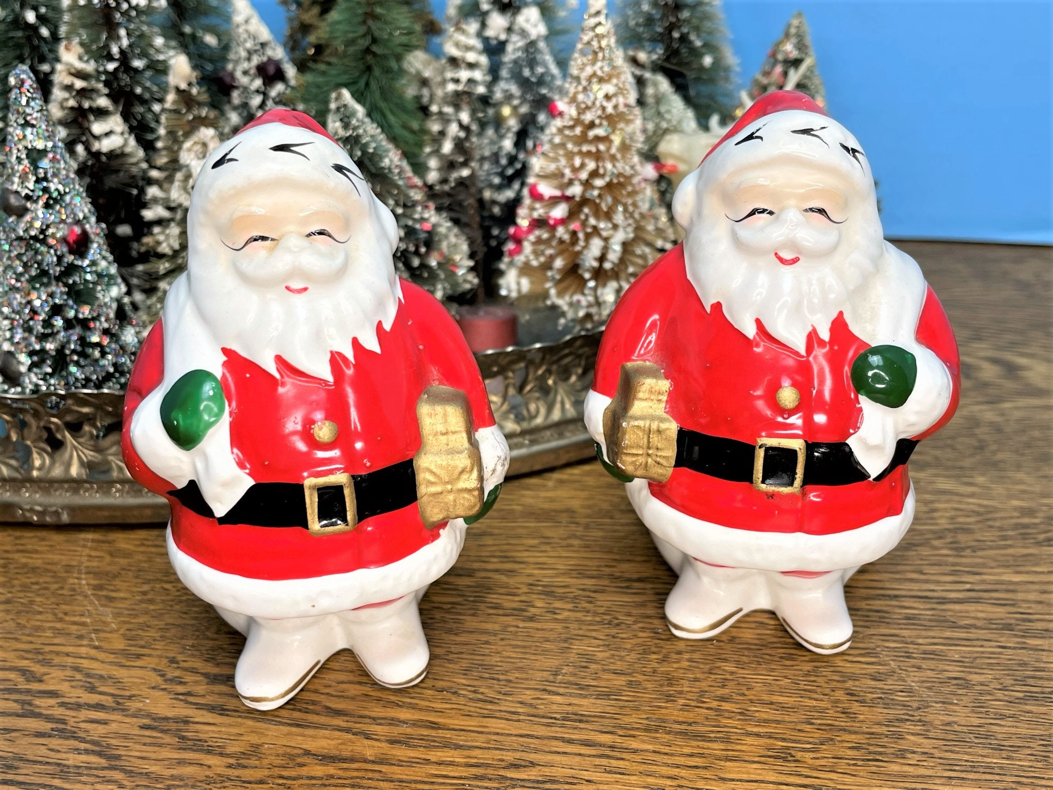 ヴィンテージ　ナプコ社　クリスマスフィギュア　陶器製 Napco Christmas Figurines - Etsy