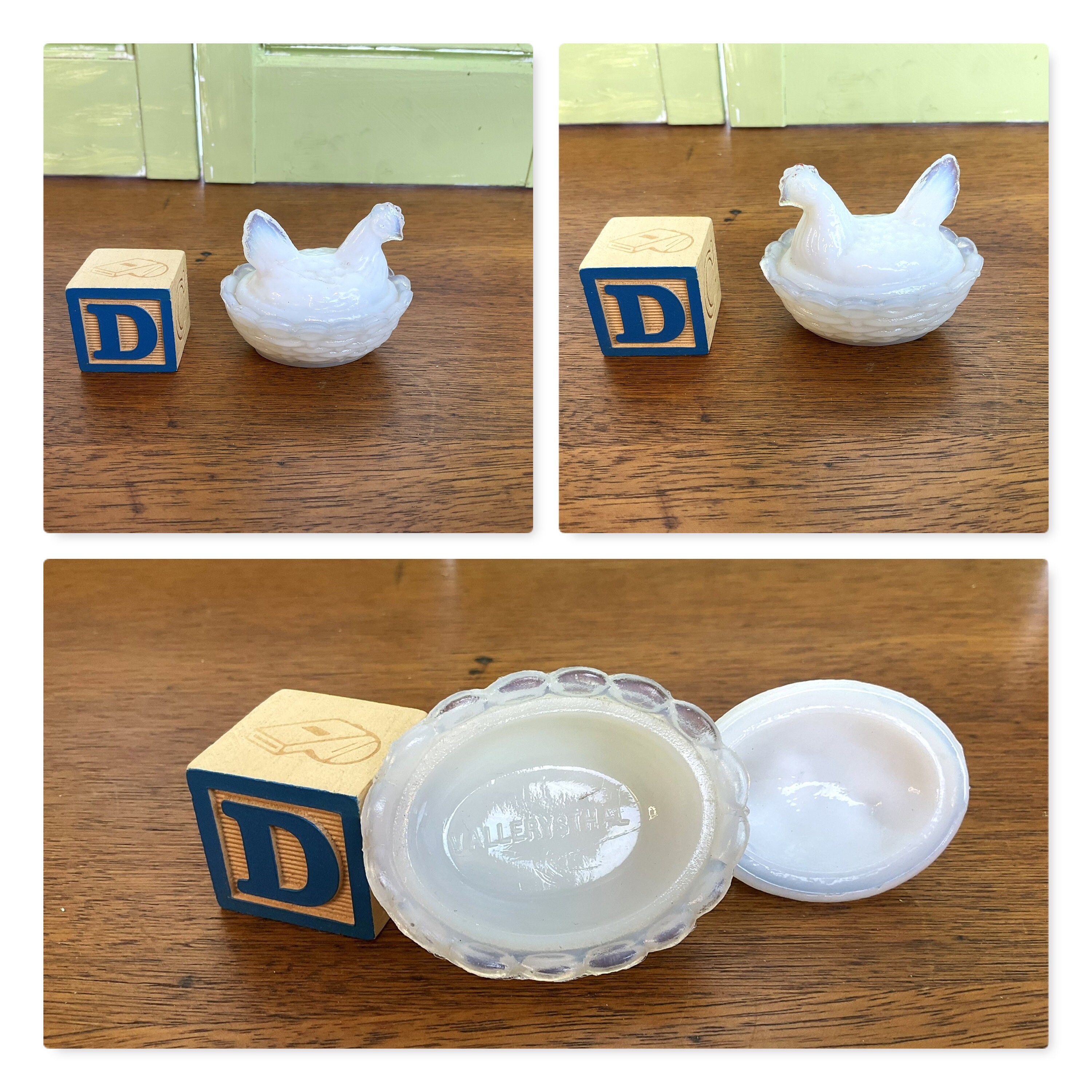 大特価 チラシ Glass Milk Vintage Hen Choice Your - Cellars Salt Nest on バーベキュー・調理用品