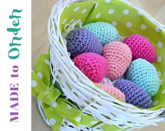 Crochet Easter Eggs, Egg Rattles, Baby Easter Gift, Crochet Eggs, Toddler Easter Gift, Easter Decorations, Baby Shower Gift, Easter Toy Baby