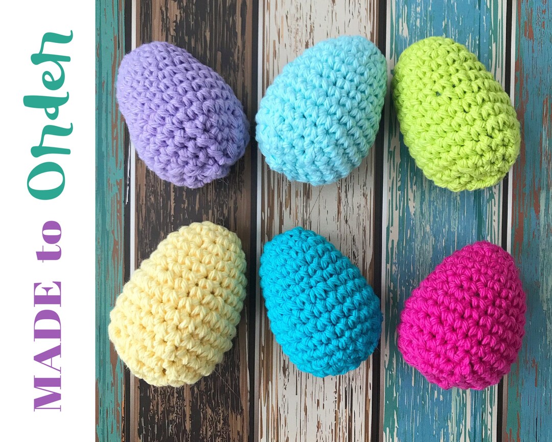 Set of Egg Rattles Crochet Eggs Baby Easter Gift Crochet Etsy