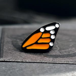 Monarch Top Wing Stud for Helix, Tragus, Conch + Nose Piercings | Flatback Stud Earring | Sold as Singles (Add two for a pair)
