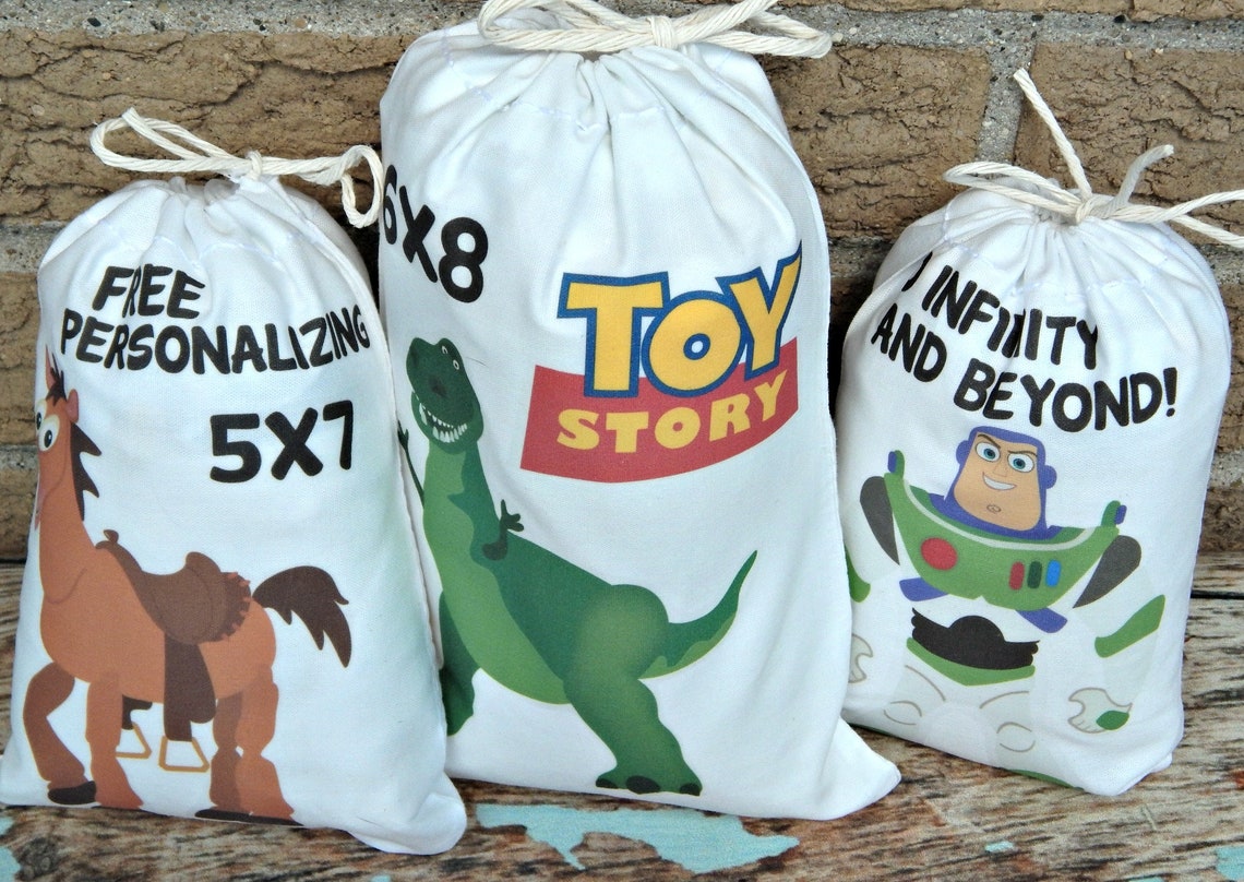 7 Toy Story Favor Bags Group 2 Birthday Party Bags Pixar Movie Etsy