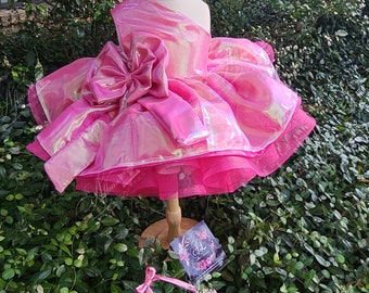 Hot pink couture dress; Barbie Inspiration dress