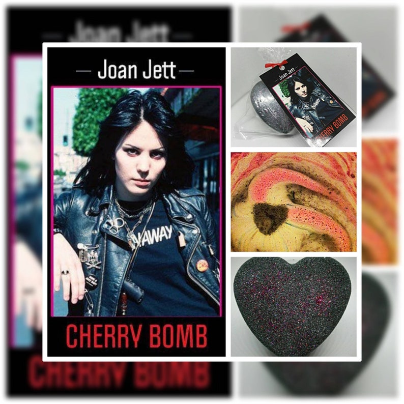Joan Jett's Black Heart Bath Bomb Cherry Bomb Fragrance Etsy