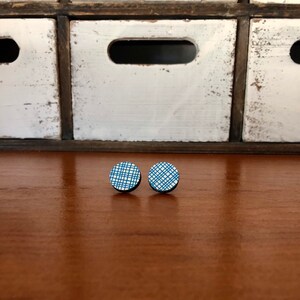Wood Stud Earrings