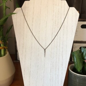 Pave Diamond Necklace - 20 inch Chain