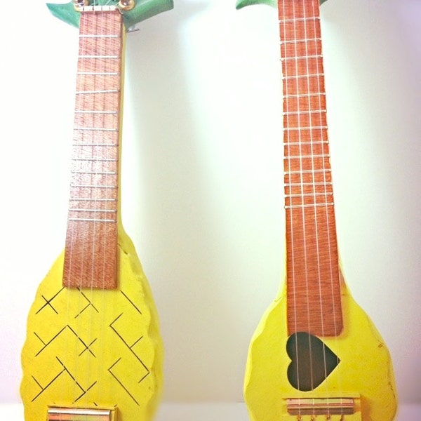 Pineapple Ukulele (Vintage Repurposed)