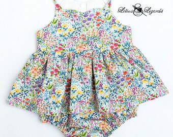 Floral Romper For Baby and Toddler Girls