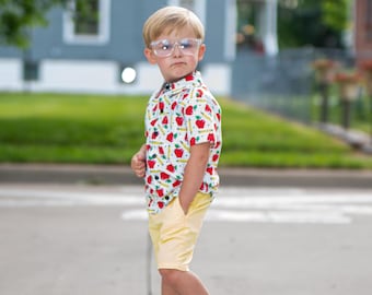 Back To School Apple Shirt for Boys
