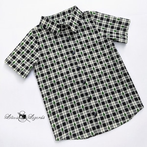Christmas Shirt For Boys - Boy&#39;s Plaid Holiday Shirt