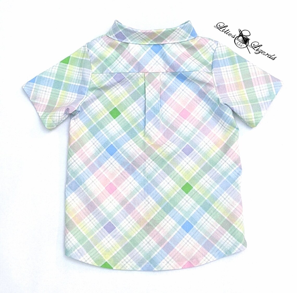 Boy's Pastel Plaid Shirt Etsy