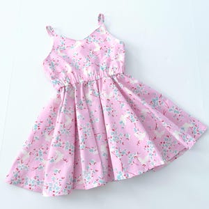 Pink Floral Butterfly Dress For Girls