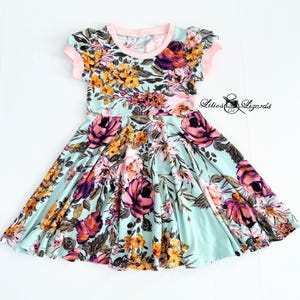 Soft Floral Dress For Girls