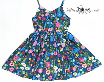 Wildflower Summer Sundress For Girls - Girls Boho Dress