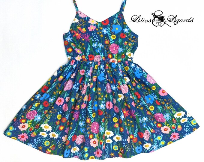 Featured listing image: Wildflower Summer Sundress For Girls - Girls Boho Dress