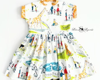 Safari Animal Dress For Girls - Girl's Zoo Animal Dress