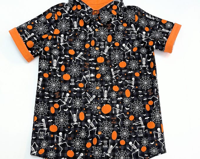 Featured listing image: Halloween Shirt For Boys - Glow in The Dark Skeleton Shirt